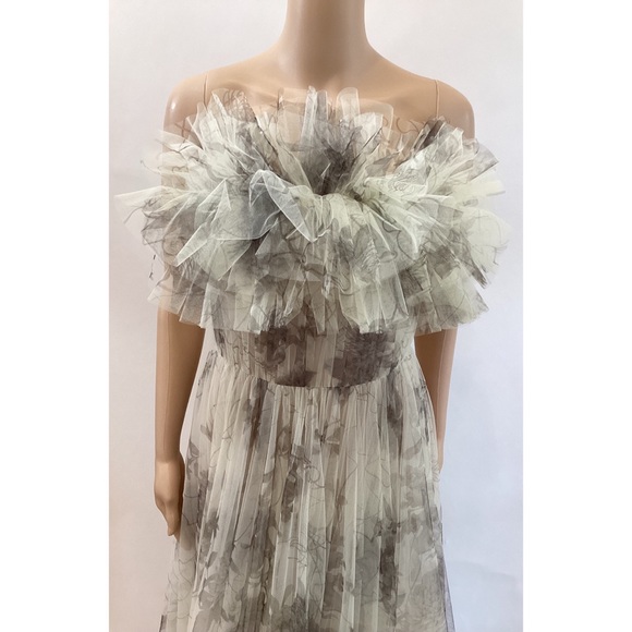 JASON WU COLLECTION OZABU FLORAL STRAPLESS TULLE GOWN - Picture 3 of 8